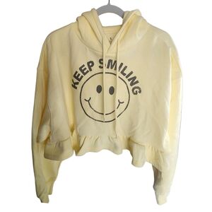 Yellow Hoodie with Smiley Face
